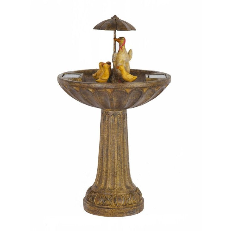 Duck Family Fountain - Water Feature