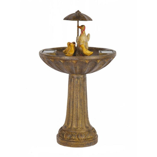 Duck Family Fountain - Water Feature