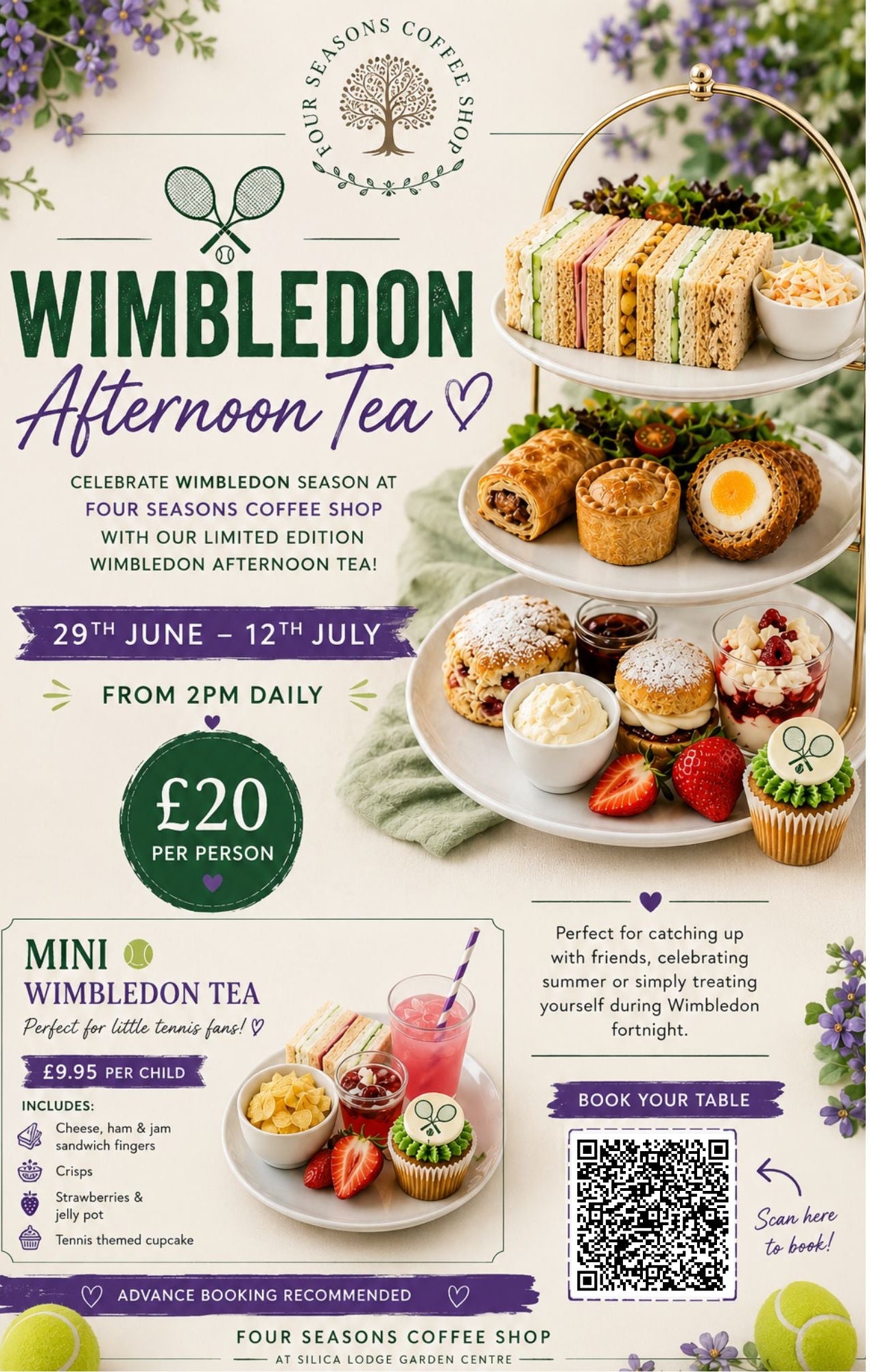LIMITED EDITION Wimbledon Afternoon Tea πΎπβ