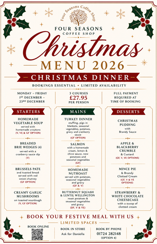 3 Courses Christmas Lunch - £27.95 per person