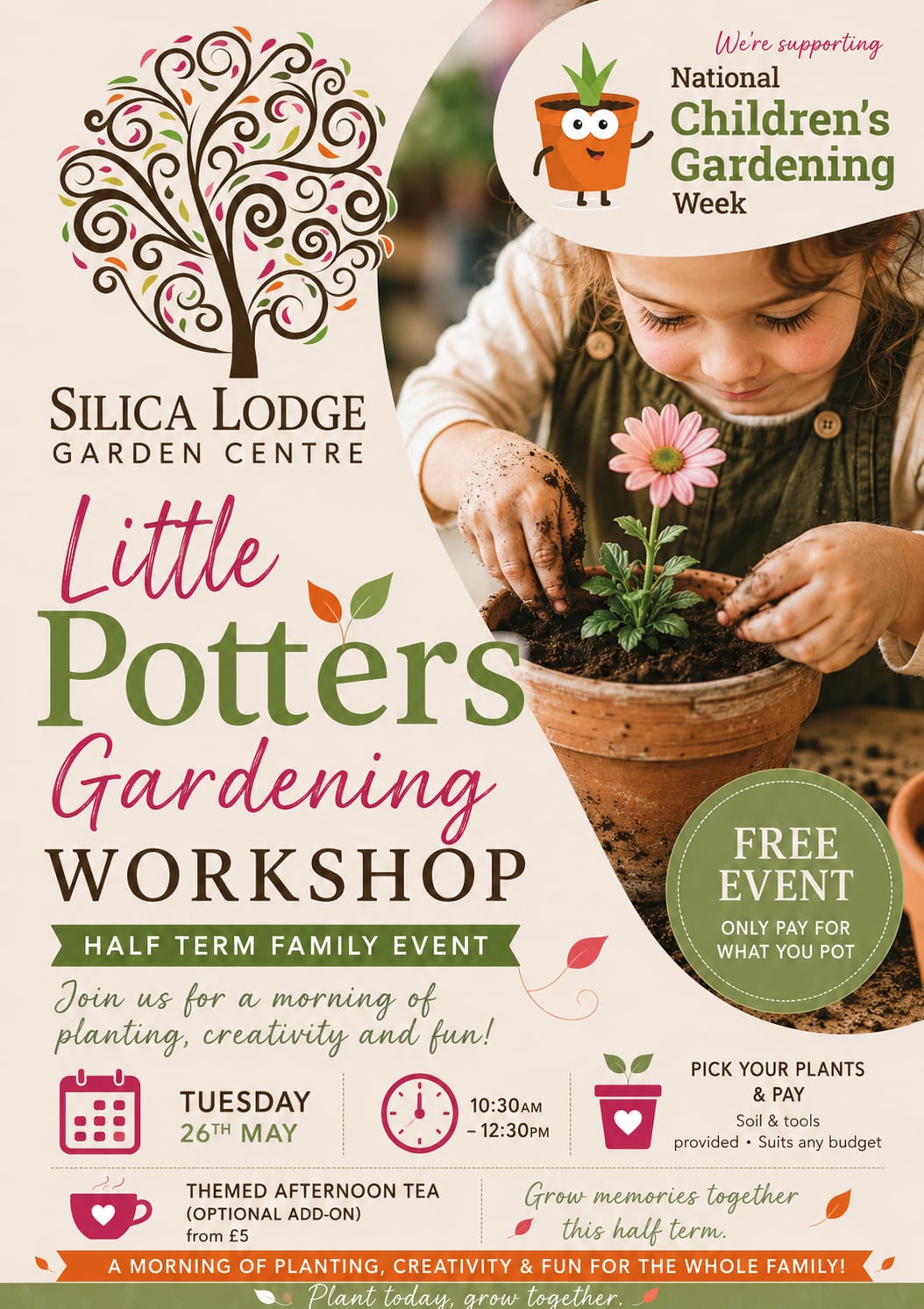 Little Potters Gardening Workshop - 26th May - 10:30 - 12:30