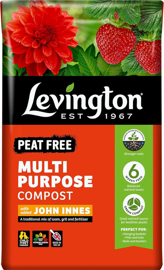 Levington Peat-Free Multipurpose Compost - 50L
