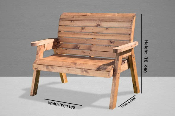 Charles Taylor - Traditional 2 Seater Bench