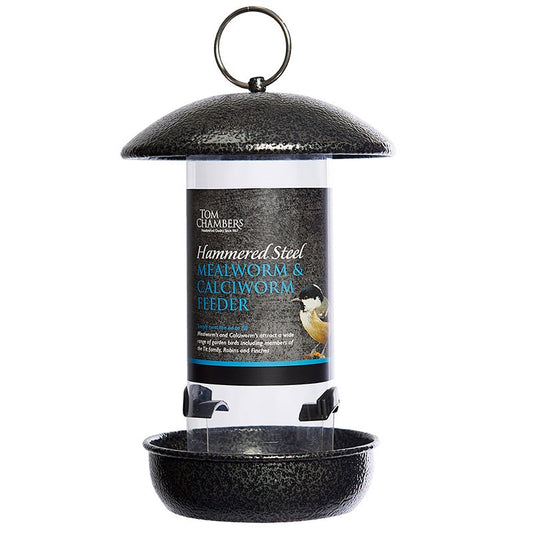 Tom Chambers - Hammered Steel Mealworm and Calciworm Feeder
