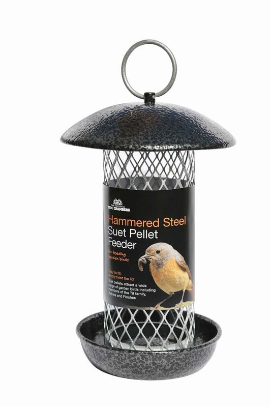 Tom Chambers - Hammered Steel Suet Pellet Feeder