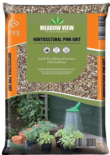 Horticultural Pink Potting Grit - 2mm - 4mm - 20kg