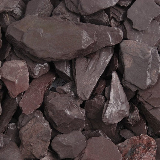 Plum Slate Chippings - 40mm - 20kg