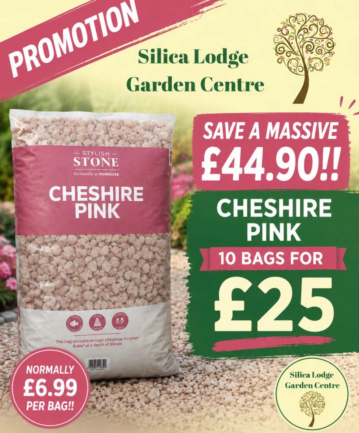 Stylish Stone - Cheshire Pink Chippings *SALE*