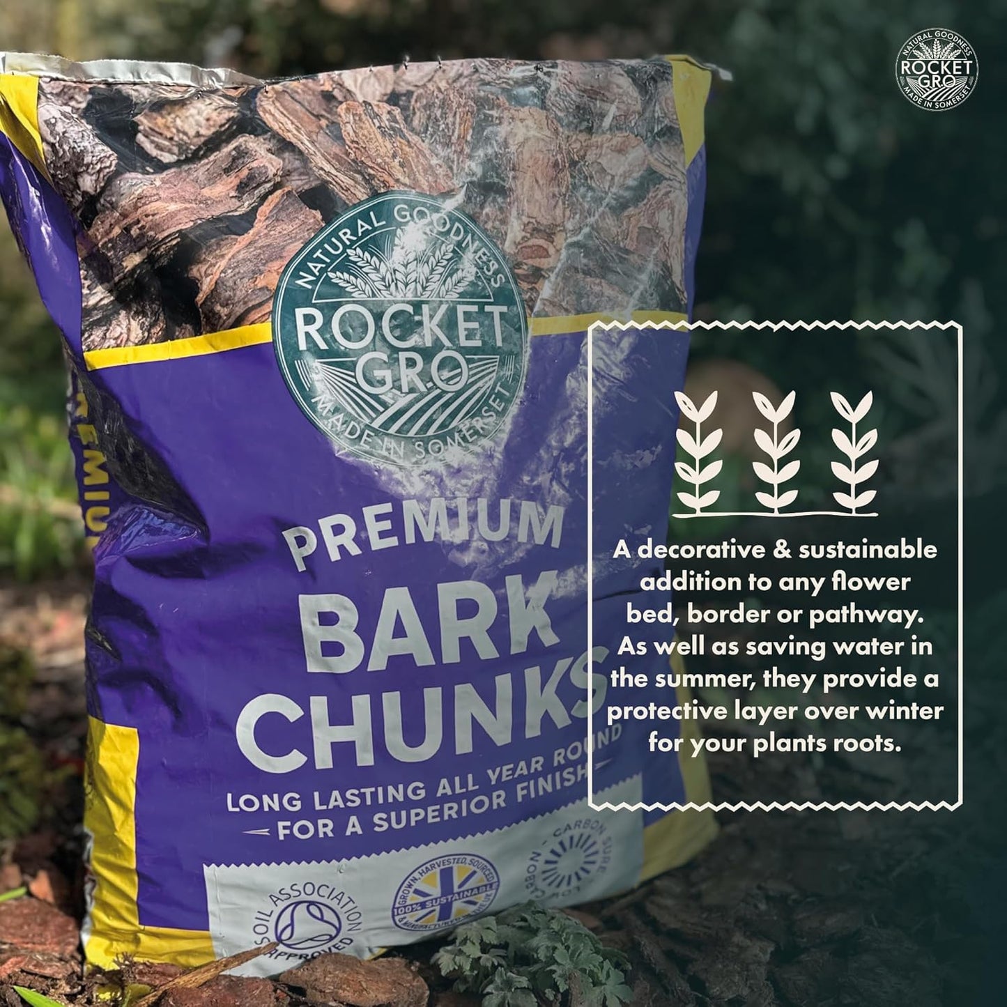 RocketGro Premium Bark Chunks - 50L