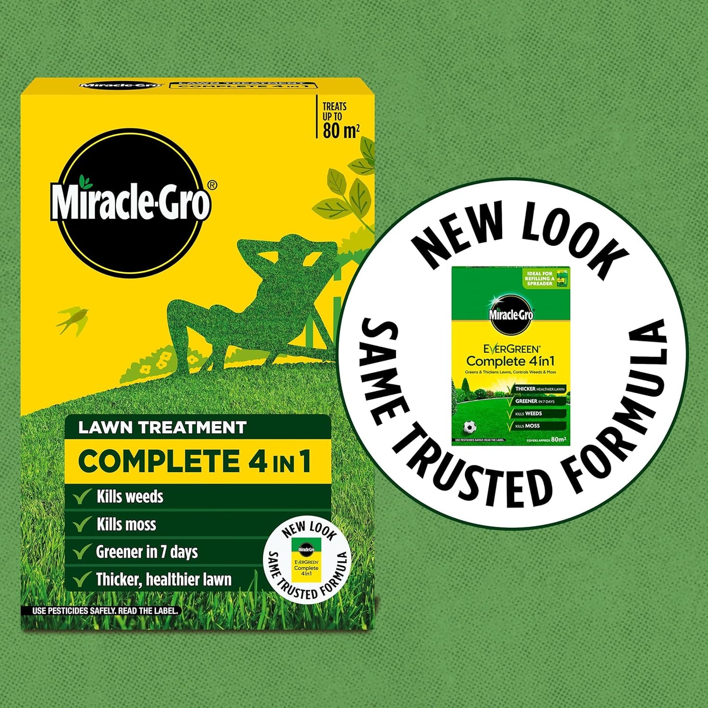 MiracleGro Complete 4-in-1 Lawn Treatment - 360m²
