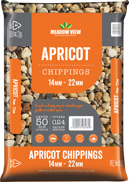 Apricot Chippings - 14mm-22mm - 20kg