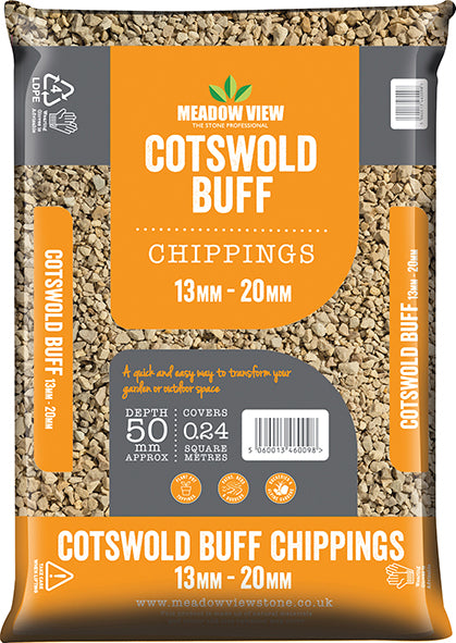 Cotswold Buff Chippings - 13mm-20mm - 20kg