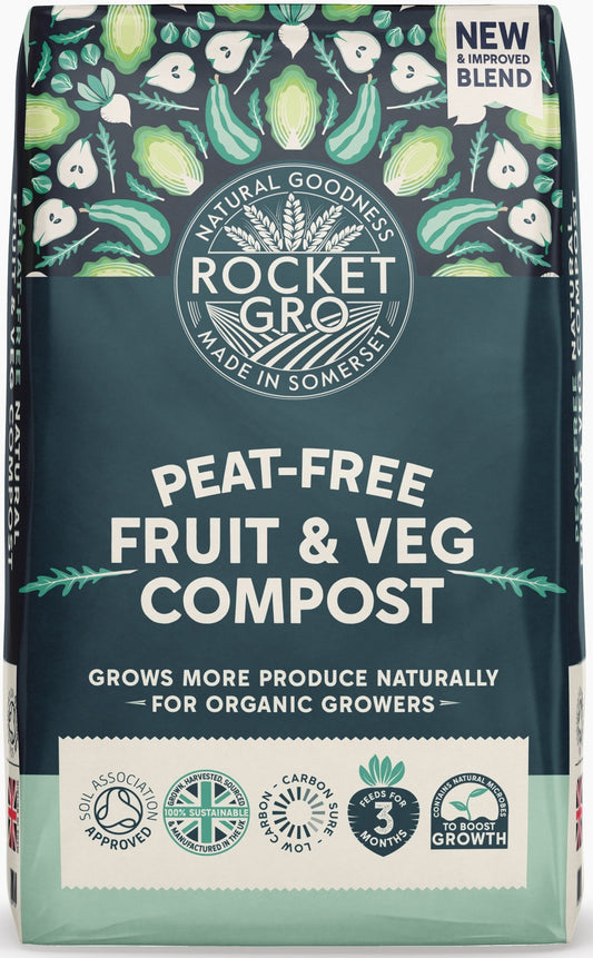 RocketGro Peat-Free Fruit & Veg Compost - 40L