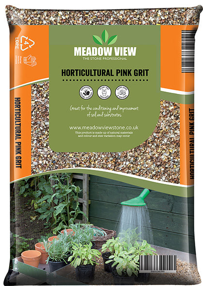 Horticultural Pink Potting Grit - 2mm - 4mm - 20kg