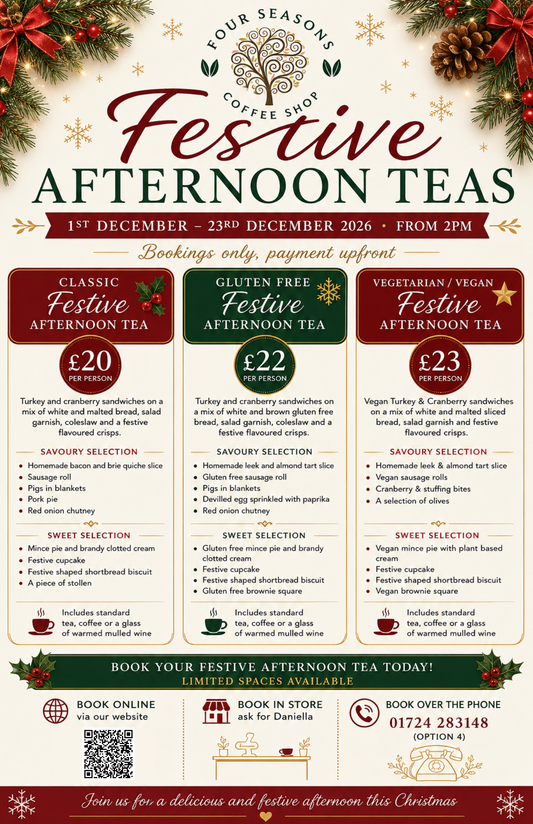 Festive Afternoon Tea - from £20 per person