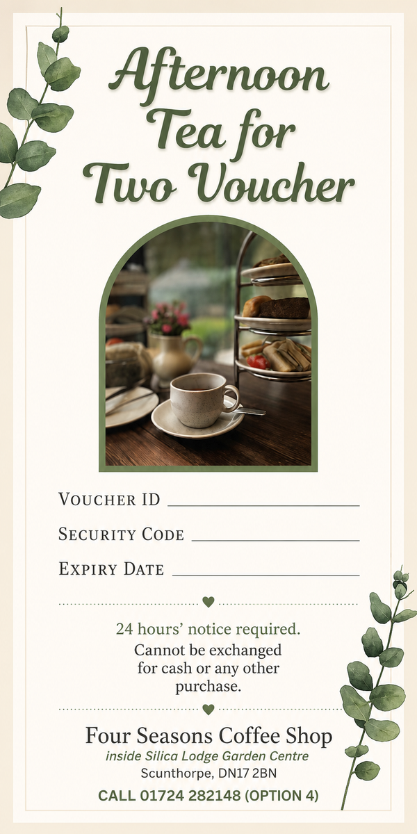 Afternoon Tea for Two Voucher - £40