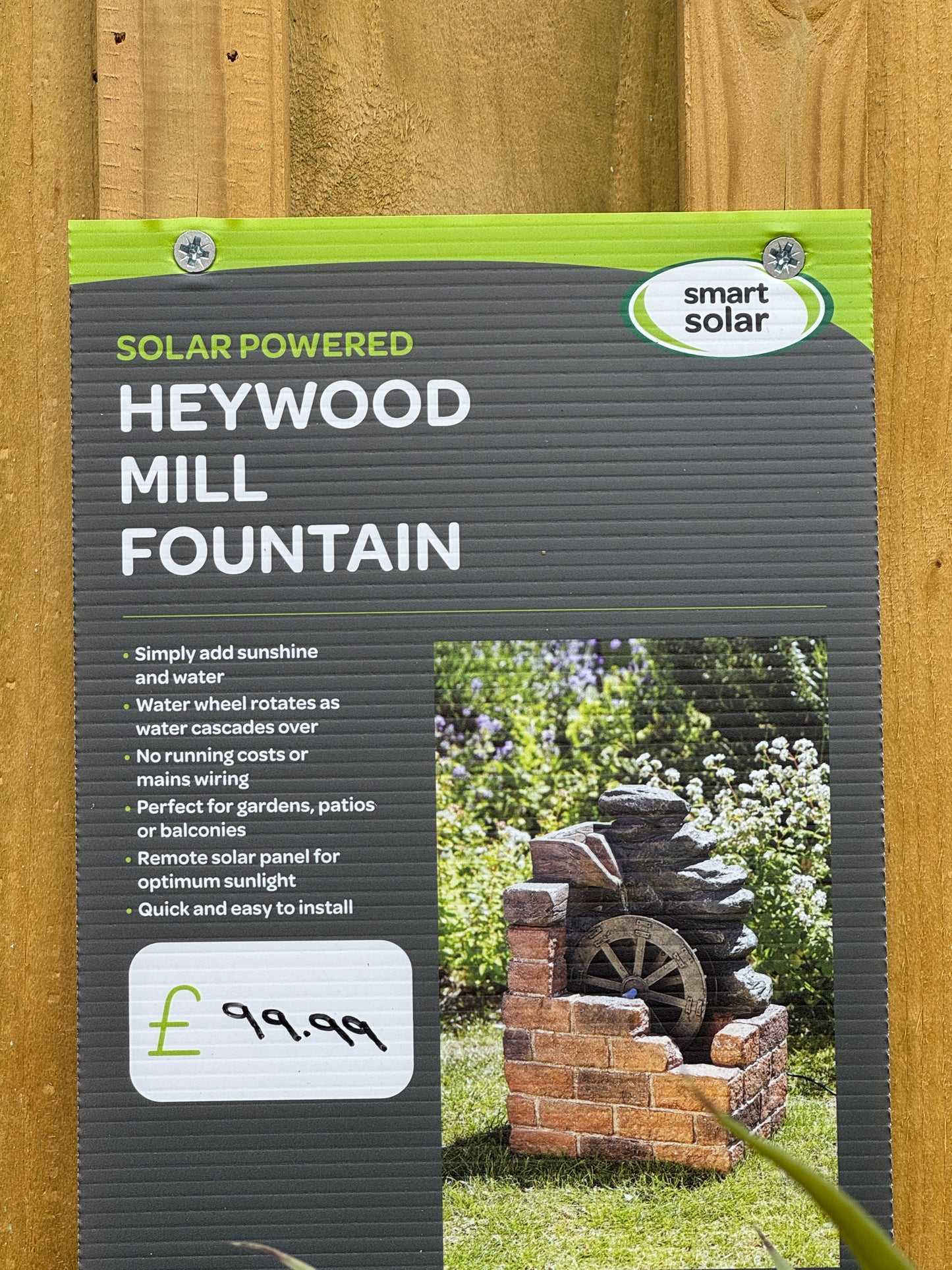 Solar Powered Haywood Mill - Water Feature