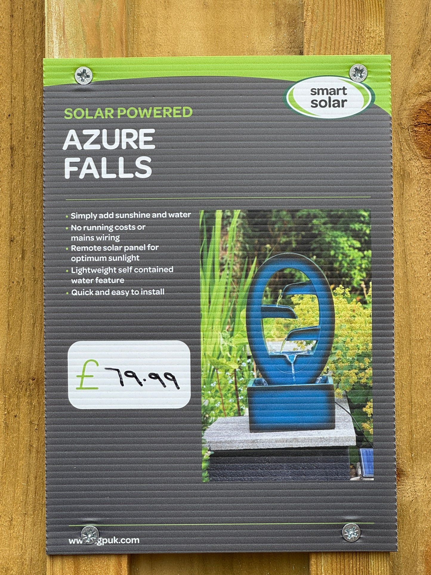 Azure Falls Solar Powered - Water Feature
