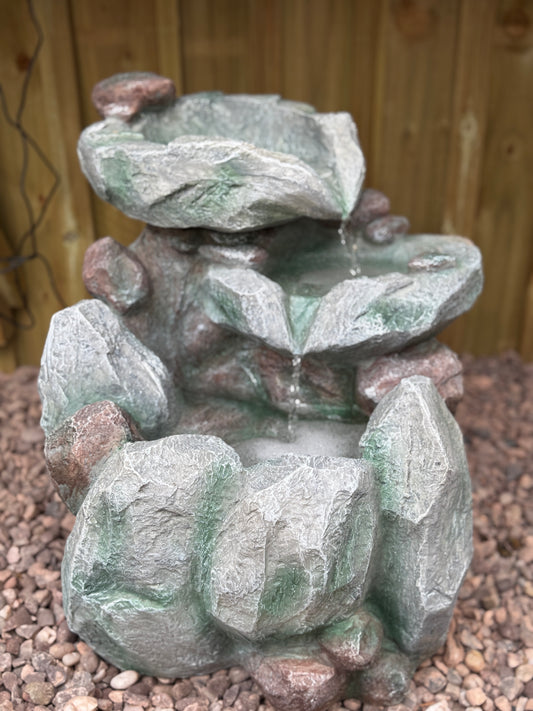 Natural Stone Tiered - Water Feature