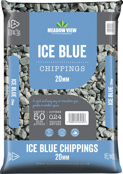 Ice Blue Chippings - 20mm - 20kg