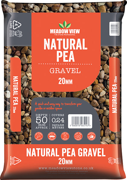 Natural Pea Gravel - 20mm - 20kg