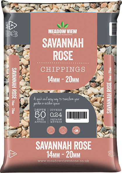 Savannah Rose Chippings - 14mm - 20mm - 20kg