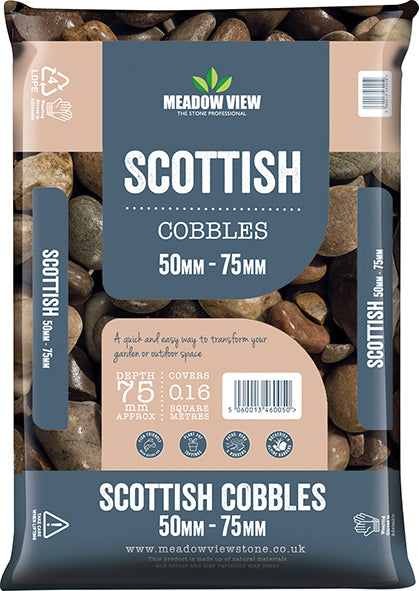 Scottish Cobbles - 50mm - 75mm - 20kg