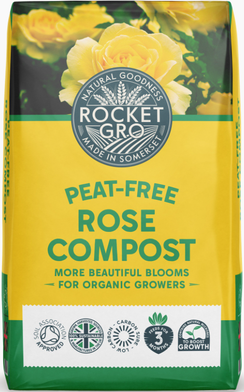 RocketGro Peat-Free Rose Compost - 40L