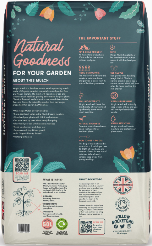 RocketGro Peat-Free Magic Mulch - 50L