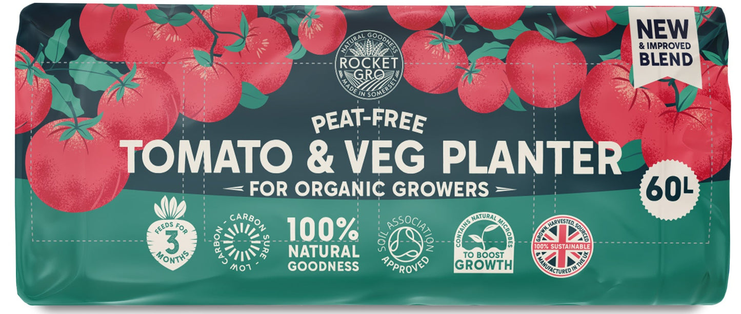 RocketGro Peat-Free Tomato & Veg Planter - 60L